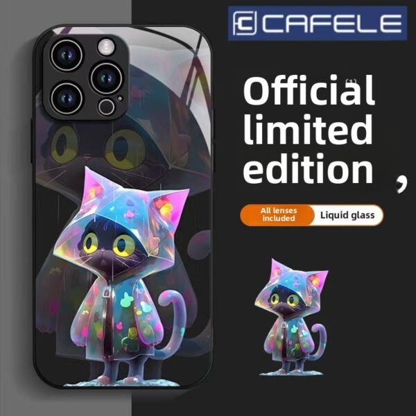 Raincoat cat Apple phone case new style, cute protective cover